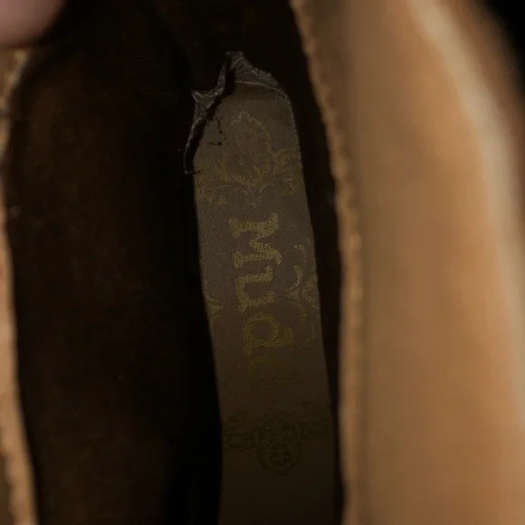 Size 7.5 super cute, boho style brown faux suede MUDD ankle boots. So trendy - Picture 4 of 6